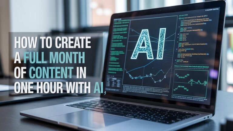 How to Create a Full Month of Content in One Hour With AI 7 ai powered content creation
