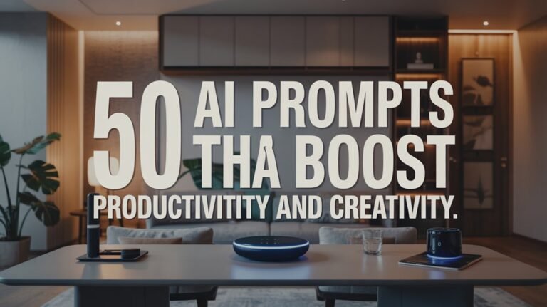 50 AI Prompts That Boost Productivity and Creativity 1 enhancing productivity and creativity