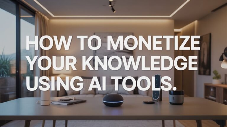How to Monetize Your Knowledge Using AI Tools 6 monetize knowledge with ai