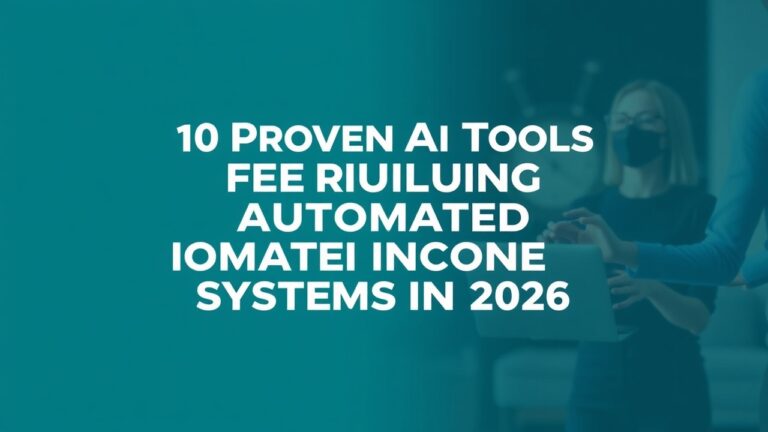 10 proven ai tools for building automated income systems in
