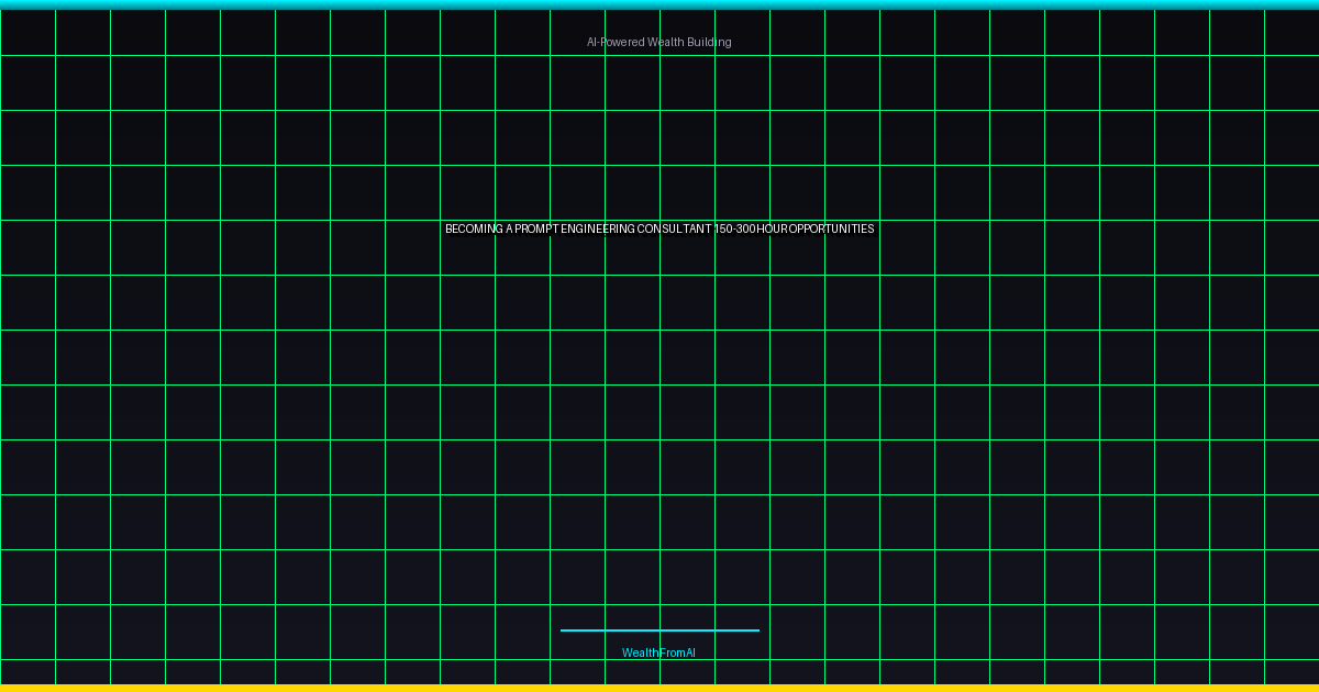 Becoming a Prompt Engineering Consultant: $150-300/Hour Opportunities