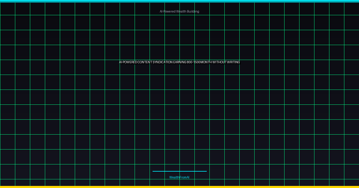 AI-Powered Content Syndication: Earning $800-$1,500/month Without Writing
