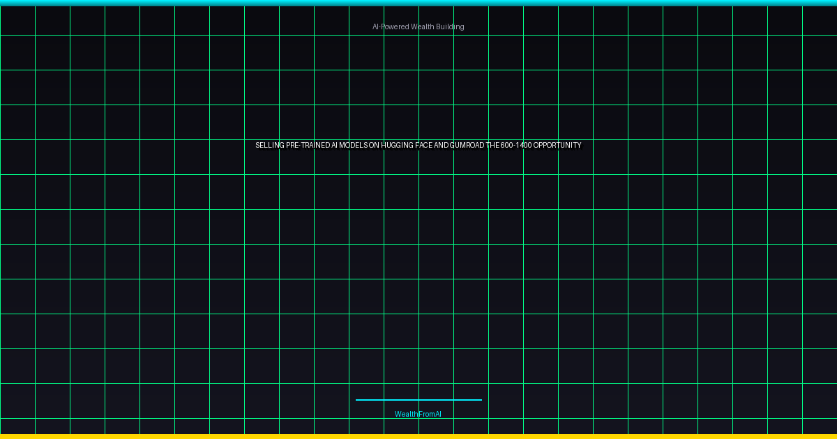 Selling Pre-Trained AI Models on Hugging Face and Gumroad: The $600-$1,400 Opportunity