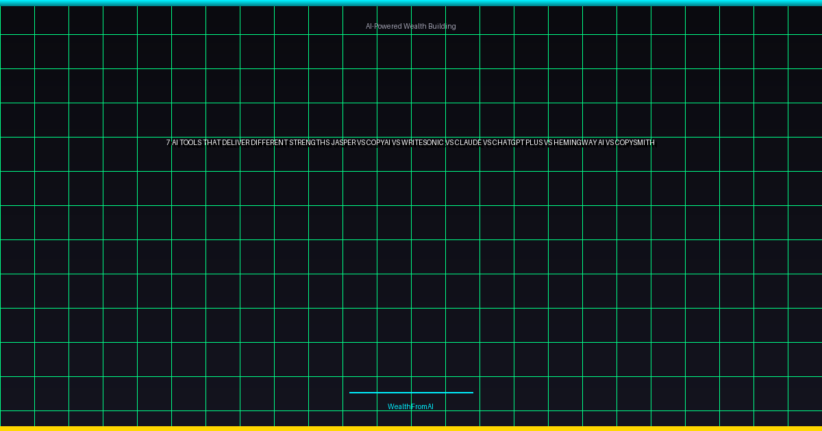 Boost Freelance Income with Proven AI Copywriting Tools in 2026 4 7 AI Tools That Deliver Different Strengths: Jasper vs. Copy.ai vs. Writesonic vs. Claude vs. ChatGPT Plus vs. Hemingway AI vs. Copysmith