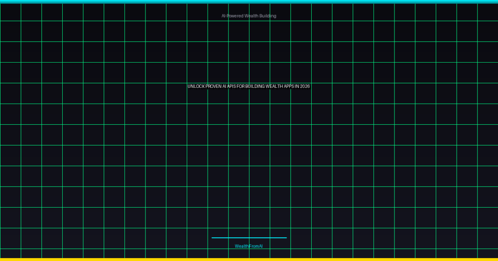 best AI APIs for building wealth apps