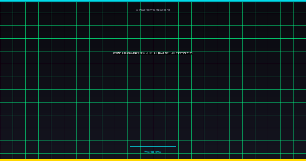ChatGPT side hustles that actually pay