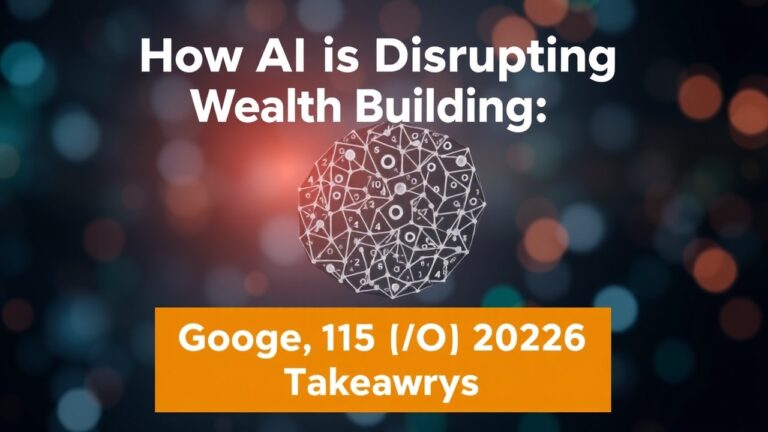 How ai is disrupting wealth building google i o 2026 takeawa