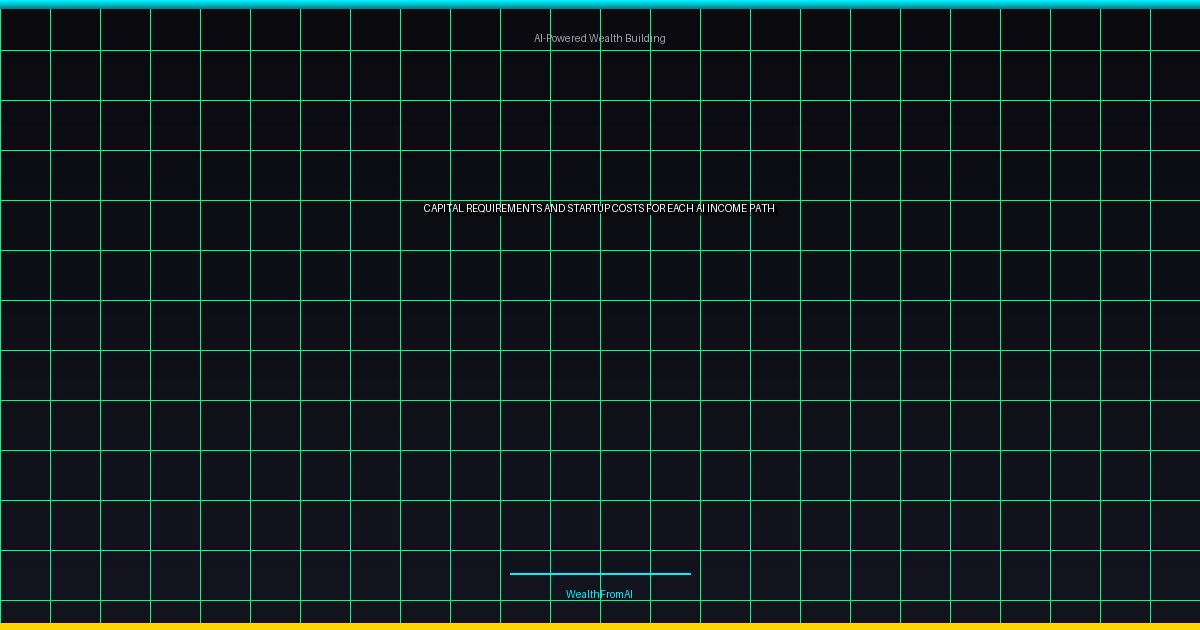 Capital Requirements and Startup Costs for Each AI Income Path