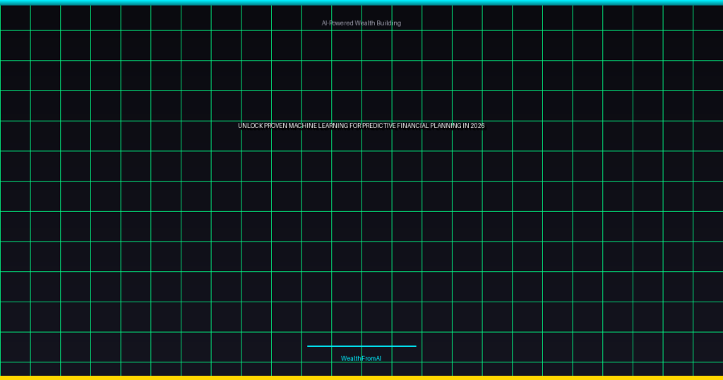 machine learning for predictive financial planning