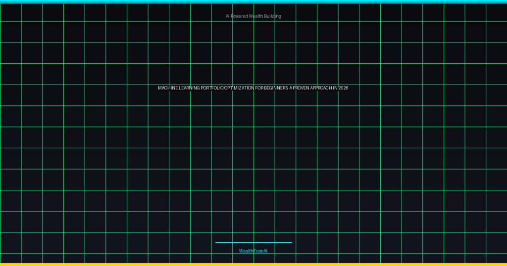 machine learning portfolio optimization for beginners