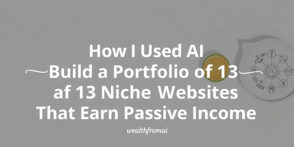 How I Used AI to Build a Portfolio of 13 Niche Websites That Earn Passive Income