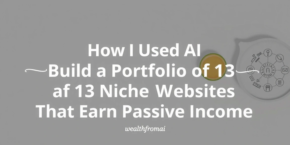 How I Used AI to Build a Portfolio of 13 Niche Websites That Earn Passive Income