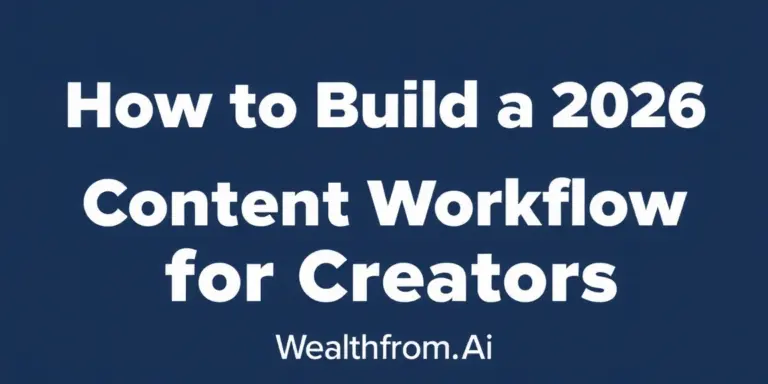How to Build a 2026 AI Content Workflow for Creators 11 How to Build a 2026 AI Content Workflow for Creators - wealthfromai