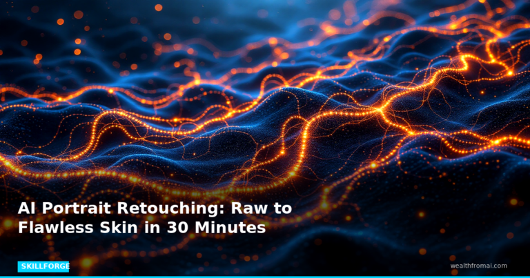 AI Portrait Retouching: Raw to Flawless Skin in 30 Minutes — Blog Post 8 skillforge pin skillforge featured ai portrait retouching raw to flawless s