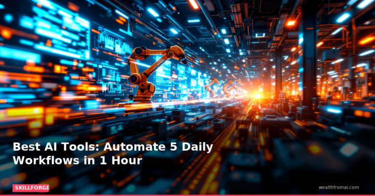 Best AI Tools: Automate 5 Daily Workflows in 1 Hour — Blog Post 5 skillforge pin skillforge featured best ai tools automate 5 daily workflows
