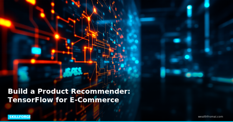 Build a Product Recommender: TensorFlow for E-Commerce — Blog Post 7 skillforge pin skillforge featured build a product recommender tensorflow f