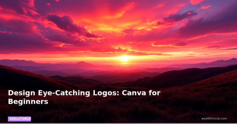 Design Eye-Catching Logos: Canva for Beginners — Blog Post 7 skillforge pin skillforge featured design eye catching logos canva for begi