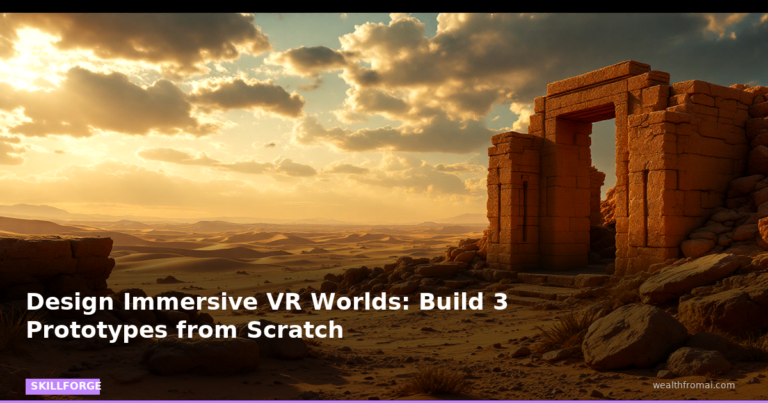 Design Immersive VR Worlds: Build 3 Prototypes from Scratch — Blog Post 9 skillforge pin skillforge featured design immersive vr worlds build 3 proto