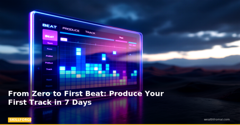 music production for beginners — Blog Post 10 skillforge pin skillforge featured from zero to first beat produce your fir