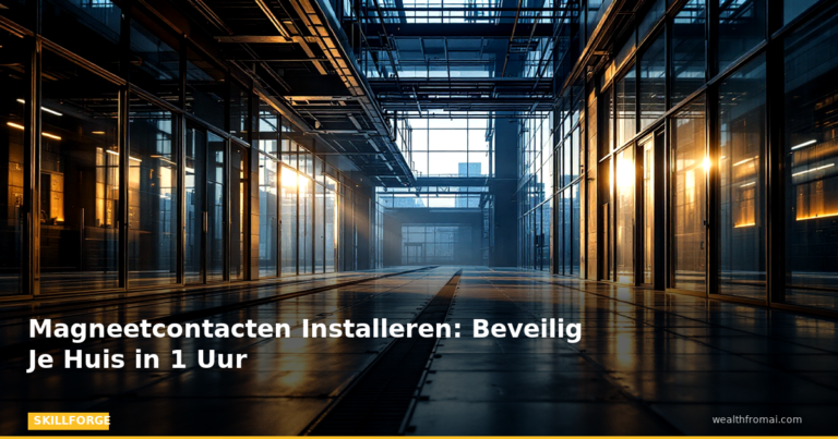 Magneetcontacten Installeren: Beveilig Je Huis in 1 Uur — Blog Post 2 skillforge pin skillforge featured magneetcontacten installeren beveilig je