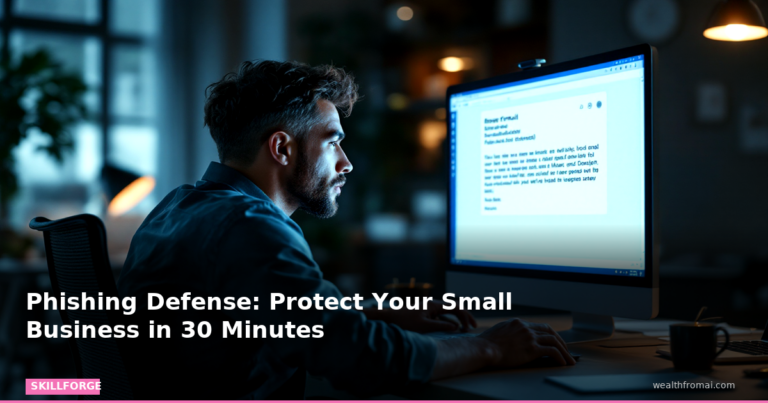 Phishing Defense: Protect Your Small Business in 30 Minutes — Blog Post 1 skillforge pin skillforge featured phishing defense protect your small busi