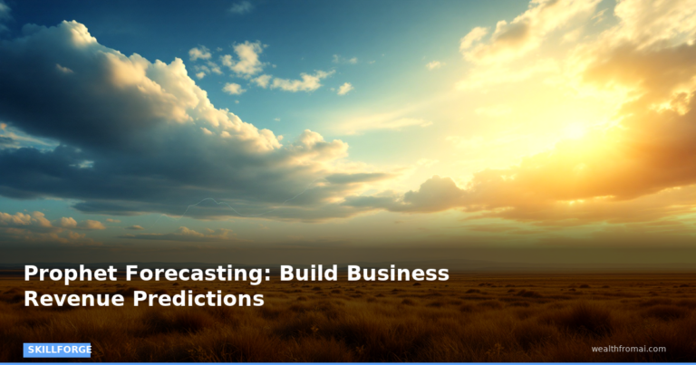 Prophet Forecasting: Build Business Revenue Predictions — Blog Post 3 skillforge pin skillforge featured prophet forecasting build business reven