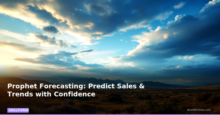 Prophet Forecasting: Predict Sales & Trends with Confidence — Blog Post 2 skillforge pin skillforge featured prophet forecasting predict sales trends