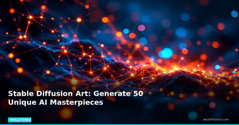 Stable Diffusion Art: Generate 50 Unique AI Masterpieces — Blog Post 7 skillforge pin skillforge featured stable diffusion art generate 50 unique