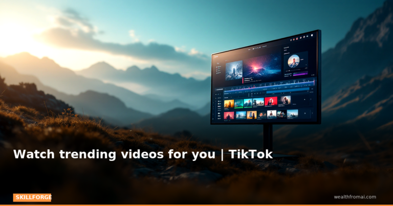 Watch trending videos for you | TikTok — Blog Post 1 skillforge pin skillforge featured watch trending videos for you tiktok
