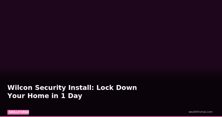 Wilcon Security Install: Lock Down Your Home in 1 Day — Blog Post 3 skillforge pin skillforge featured wilcon security install lock down your h
