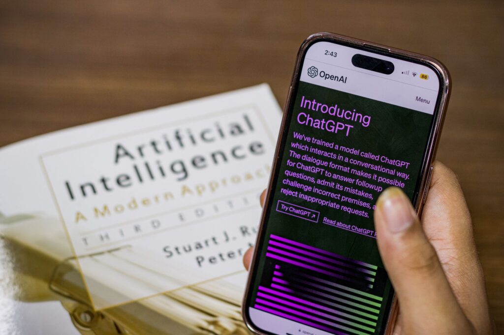 A modern digital illustration representing chatgpt claude gemini which ai chatbot generates wealth.