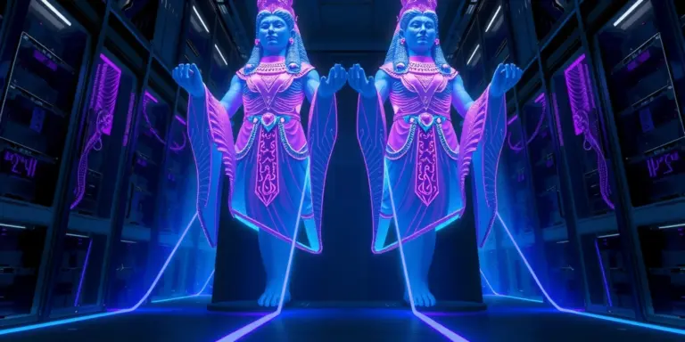 New Release: Gods of Algorithmic 13 Gods of Algorithmic — illustrated scene for New Release: Gods of Algorithmic