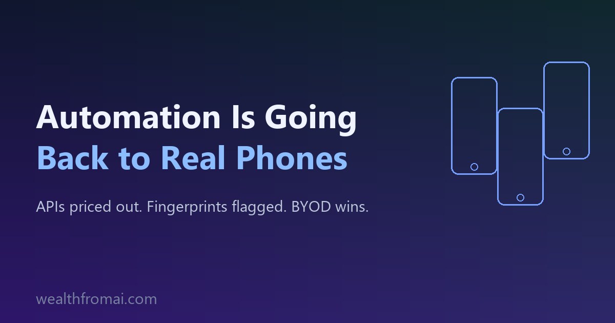 Social Media Automation Is Quietly Going Back to Real Phones