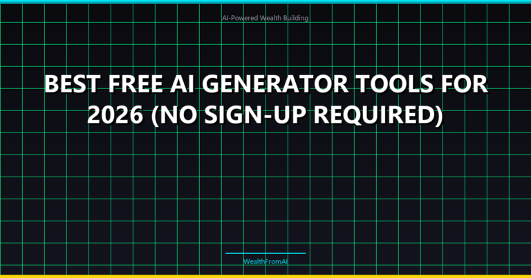Best Free AI Generator Tools for 2026 (No Sign-Up Required) 51 Best Free AI Generator Tools for 2026 (No Sign-Up Required)