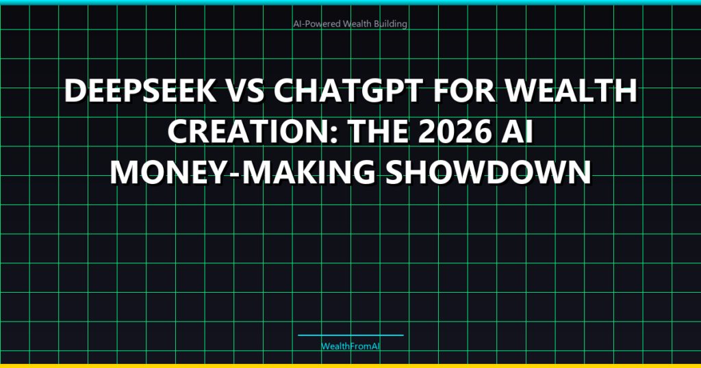 DeepSeek vs ChatGPT for Wealth Creation: The 2026 AI Money-Making Showdown
