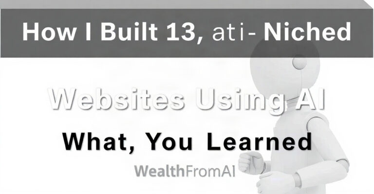 How I Built 13 Niche Websites Using AI and What I Learned 80 How I Built 13 Niche Websites Using AI and What I Learned - WealthFromAI