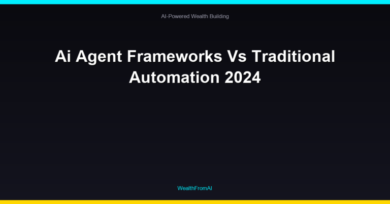 Ai Agent Frameworks Vs Traditional Automation 2024 9 Ai Agent Frameworks Vs Traditional Automation 2024