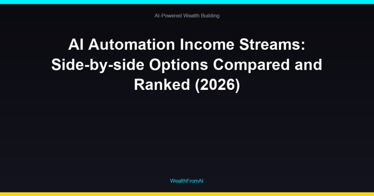 AI Automation Income Streams: Side-by-side Options Compared and Ranked (2026) 20 AI Automation Income Streams: Side-by-side Options Compared and Ranked (2026)