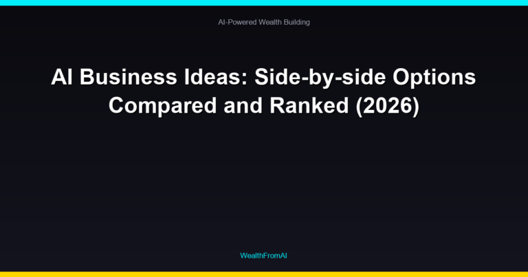 AI Business Ideas: Side-by-side Options Compared and Ranked (2026) 49 AI Business Ideas: Side-by-side Options Compared and Ranked (2026)