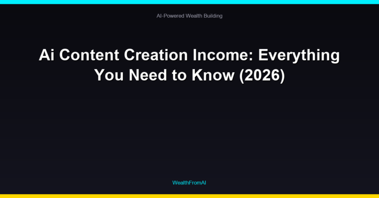 Ai Content Creation Income: Everything You Need to Know (2026) 1 Ai Content Creation Income: Everything You Need to Know (2026)