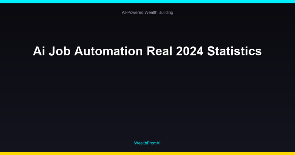 Ai Job Automation Real 2024 Statistics