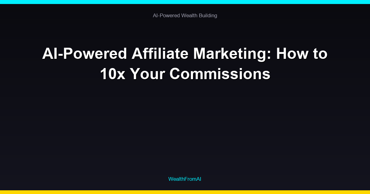 AI-Powered Affiliate Marketing: How to 10x Your Commissions 27 AI-Powered Affiliate Marketing: How to 10x Your Commissions