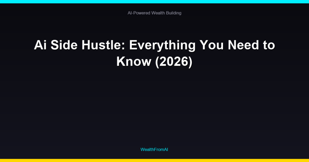 Ai Side Hustle: Everything You Need to Know (2026)