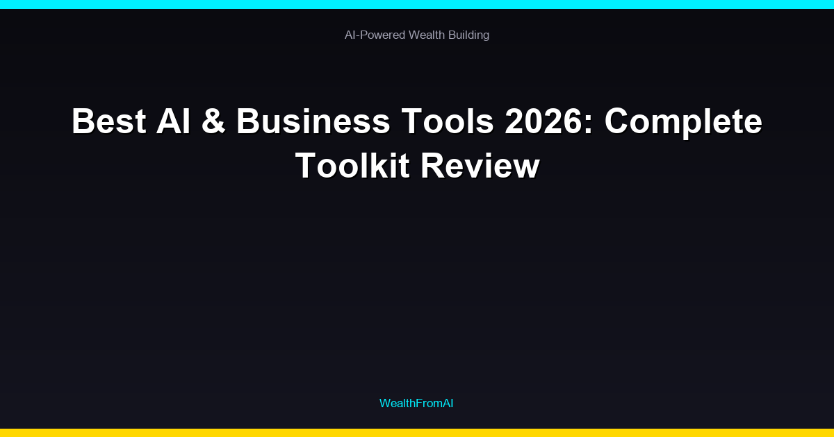 10 AI Tools That Can Turn Your Hobby into a Profitable Side Hustle 11 Best AI & Business Tools 2026: Complete Toolkit Review