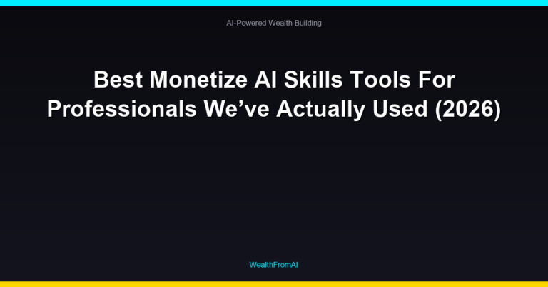Best Monetize AI Skills Tools For Professionals We’ve Actually Used (2026)