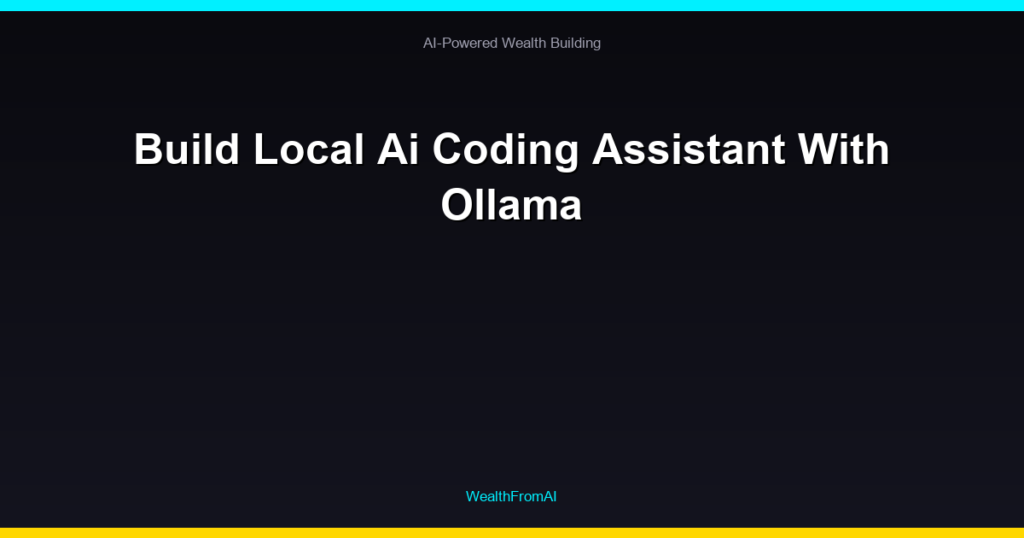 Build Local Ai Coding Assistant With Ollama