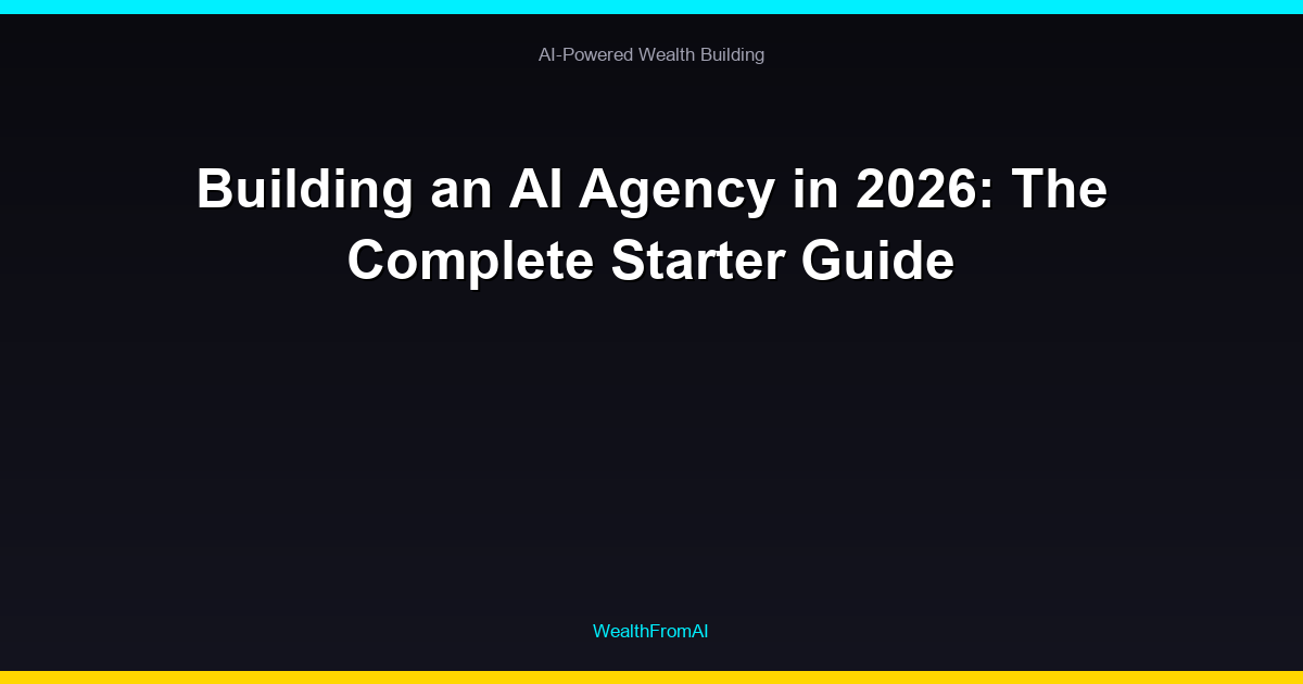 Building an AI Agency in 2026: The Complete Starter Guide 71 Building an AI Agency in 2026: The Complete Starter Guide