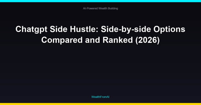 Chatgpt Side Hustle: Side-by-side Options Compared and Ranked (2026) 29 Chatgpt Side Hustle: Side-by-side Options Compared and Ranked (2026)