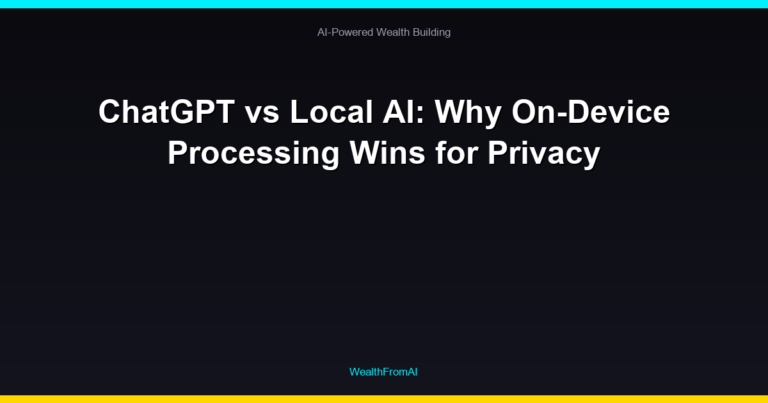 ChatGPT vs Local AI: Why On-Device Processing Wins for Privacy 85 ChatGPT vs Local AI: Why On-Device Processing Wins for Privacy