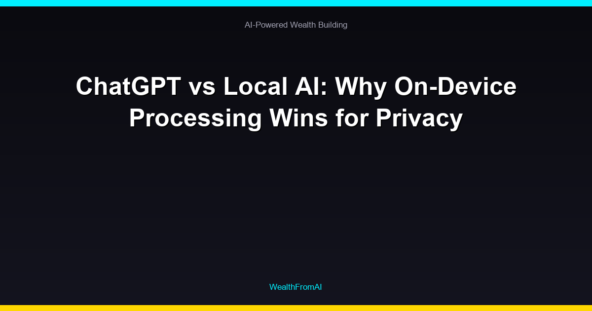 ChatGPT vs Local AI: Why On-Device Processing Wins for Privacy 31 ChatGPT vs Local AI: Why On-Device Processing Wins for Privacy